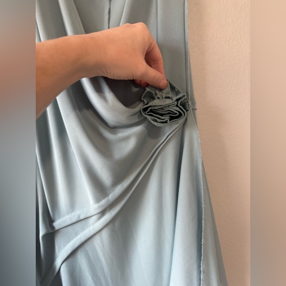 Vintage Newport News Asymmetrical Teal wrap New Preppy Dress size 6 - Picture 3 of 9